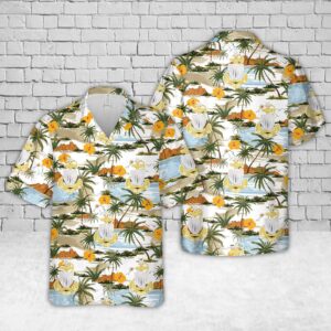 US Coast Guard Senior Chief Petty Officer Hat Badge Hawaiian Shirt - Gift for Dad Father's Day