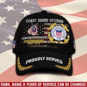 US Coast Guard, Served With Pride – Classic Cap Gift for Men Dad Fathers