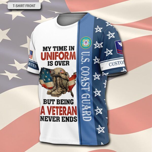 US Coast Guard, Served With Pride – T-Shirt – Gift for Dad Father’s Day