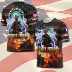 US Coast Guard, Served With Pride – T-Shirt - Gift for Dad Father's Day 3