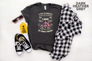 US Coast Guard Shirt, Coast Guard T-Shirt, Patriotic Shirt, USCG Shirt, American Flag Shirt, Coast Guard Gift, Military Shirt - Gift for Dad Father's Day 1
