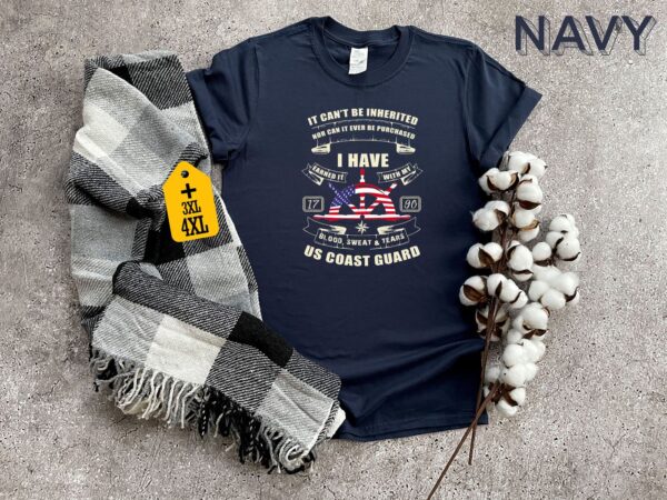US Coast Guard Shirt, Coast Guard T-Shirt, Patriotic Shirt, USCG Shirt, American Flag Shirt, Coast Guard Gift, Military Shirt – Gift for Dad Father’s Day
