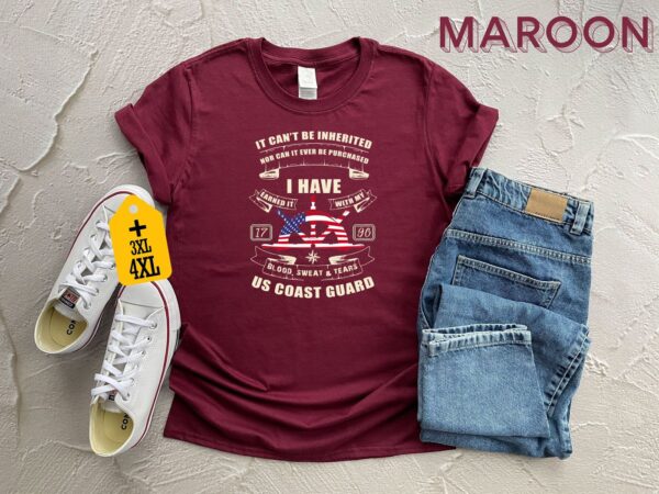 US Coast Guard Shirt, Coast Guard T-Shirt, Patriotic Shirt, USCG Shirt, American Flag Shirt, Coast Guard Gift, Military Shirt – Gift for Dad Father’s Day