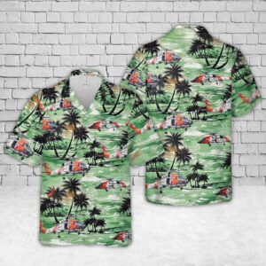 US Coast Guard Sikorsky MH-60 Jayhawk Helicopter Hawaiian Shirt - Gift for Dad Father's Day