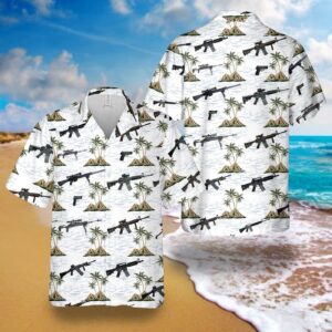 US Coast Guard Small Arms Hawaiian Shirt - Gift for Dad Father's Day
