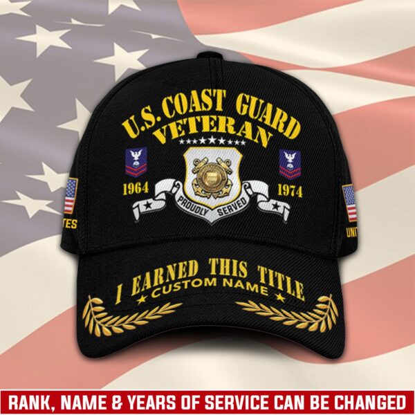 US Coast Guard, Thank a Veteran – Classic Cap Gift for Men Dad Fathers