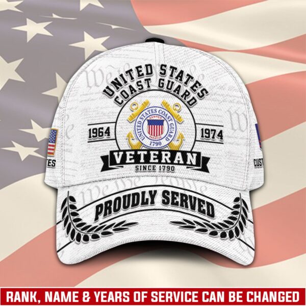 US Coast Guard, Thank a Veteran – Classic Cap Gift for Men Dad Fathers