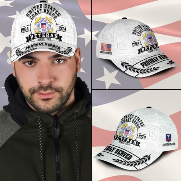 US Coast Guard, Thank a Veteran – Classic Cap Gift for Men Dad Fathers