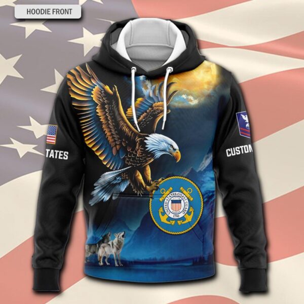 US Coast Guard, Thank a Veteran – Hoodie – Gift for Dad Father’s Day