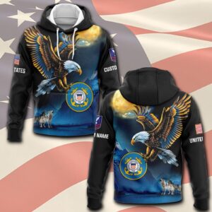 US Coast Guard, Thank a Veteran – Hoodie - Gift for Dad Father's Day