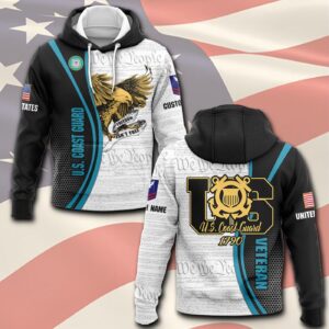 US Coast Guard, Thank a Veteran – Hoodie - Gift for Dad Father's Day