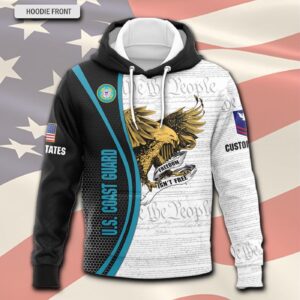 US Coast Guard, Thank a Veteran – Hoodie - Gift for Dad Father's Day 1