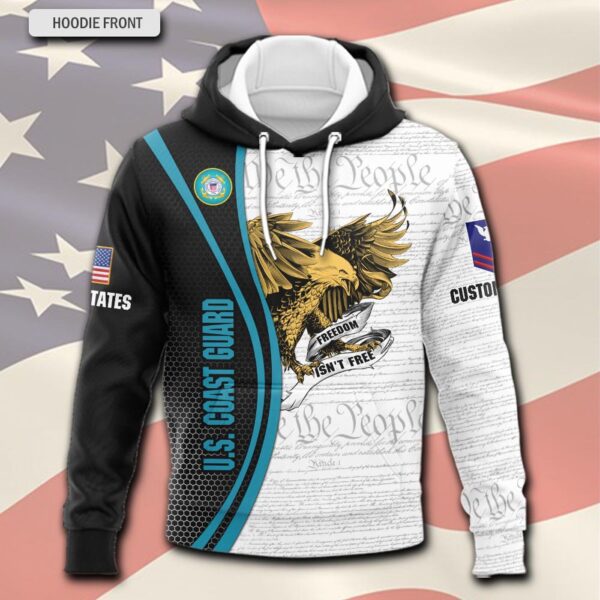US Coast Guard, Thank a Veteran – Hoodie – Gift for Dad Father’s Day