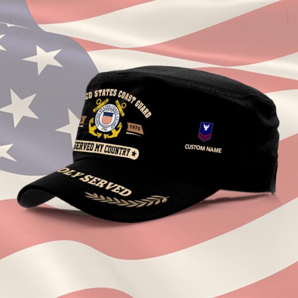 US Coast Guard, Thank a Veteran – Military Cap Gift for Men Dad Fathers