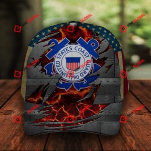 US Coast Guard USCG Classic 3d Cap ALL OVER PRINTED Gift for Men Dad Fathers