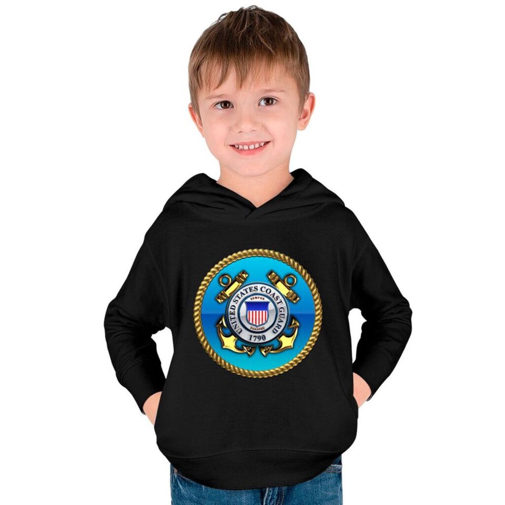 US Coast Guard (USCG) Emblem Kids Pullover Hoodies – Gift for Dad Father’s Day US Coast Guard (USCG) Emblem Kids Pullover Hoodies – Gift for Dad Father’s Day