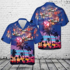 US Coast Guard (USCG) Grumman HU-16B Albatross. 4th Of July Hawaiian Shirt - Gift for Dad Father's Day