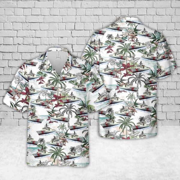 US Coast Guard USCGC Bertholf Hawaiian Shirt – Gift for Dad Father’s Day