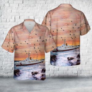 US Coast Guard USCGC Campbell (WPG-32) Hawaiian Shirt - Gift for Dad Father's Day