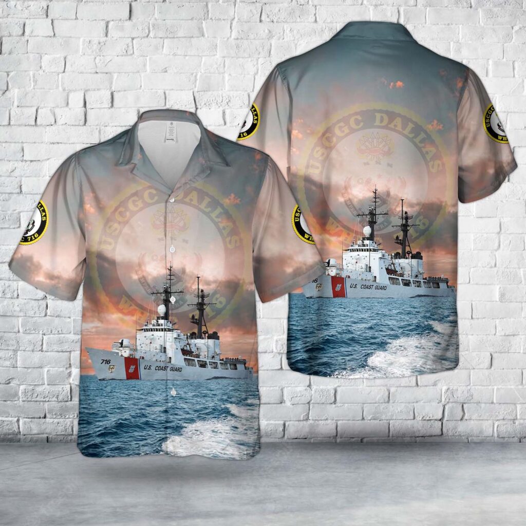 US Coast Guard USCGC Dallas (WHEC-716) Hamilton-class cutter Hawaiian Shirt – Gift for Dad Father’s Day US Coast Guard USCGC Dallas (WHEC-716) Hamilton-class cutter Hawaiian Shirt – Gift for Dad Father’s Day