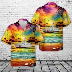 US Coast Guard USCGC Douglas Munro (WHEC-724) Hamilton-class cutter Hawaiian Shirt - Gift for Dad Father's Day