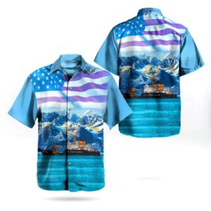 US Coast Guard USCGC Fir (WLB-213) Independence Day Glacier Bay Hawaiian Shirt - Gift for Dad Father's Day