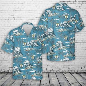 US Coast Guard USCGC Hamilton (WHEC-715) Hamilton-class cutter Hawaiian Shirt - Gift for Dad Father's Day