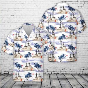 US Coast Guard USCGC Hamilton (WHEC-715) Hamilton-class cutter Hawaiian Shirt - Gift for Dad Father's Day