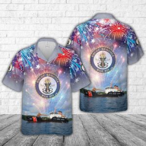US Coast Guard USCGC Sequoia (WLB-215), 4th Of July Hawaiian Shirt - Gift for Dad Father's Day
