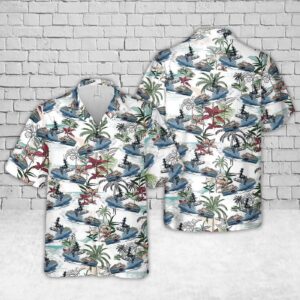 US Coast Guard USCGC Waesche (WMSL-751) Hawaiian Shirt - Gift for Dad Father's Day