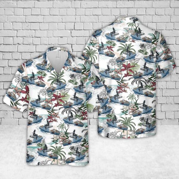 US Coast Guard USCGC Waesche (WMSL-751) Hawaiian Shirt – Gift for Dad Father’s Day