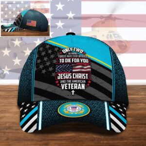 Veteran Cap, Us Coast Guard Jesus Christ And The American Veteran Cap Trucker Hats Custom Hats Gifts For Men & Women Gift for Men Dad Fathers