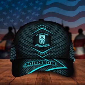 Veteran Cap, Us Coast Guard Military Cap, American Flag, Gifts For Veteran Custom Veteran Cap Trucker Hats Custom Hats Gifts For Men & Women Gift for Men Dad Fathers