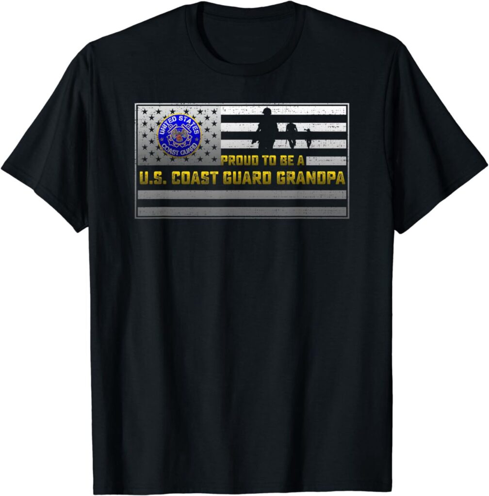 Vintage USA Flag Proud To Be A US Coast Guard Grandpa T-Shirt – Gift for Dad Father’s Day Vintage USA Flag Proud To Be A US Coast Guard Grandpa T-Shirt – Gift for Dad Father’s Day