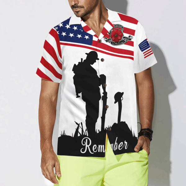 Lest We Forget Veteran Hawaiian Shirt – Patriotic Military Apparel