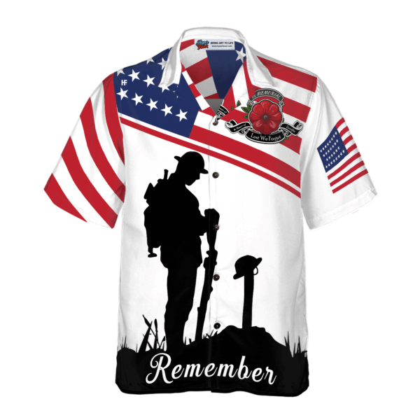 Lest We Forget Veteran Hawaiian Shirt – Patriotic Military Apparel