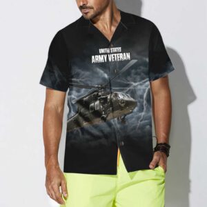 US Army Veteran Helicopter Hawaiian Shirt, Proud Helicopter Shirt For Men, Helicopter Gift 1