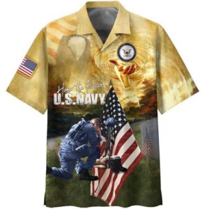 Navy Veteran Honor The Fallen Hawaii Shirt - Patriotic Memorial Tee