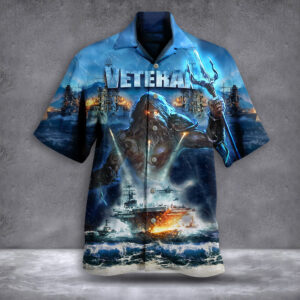 Poseidon Veteran Hawaiian Shirt - US Navy Gifts for Veterans