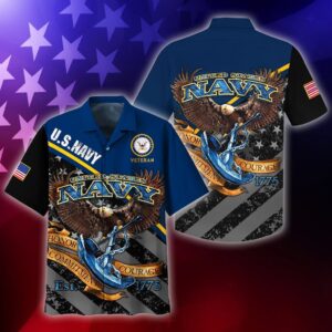 Hawaiian Navy Veteran Memorial Day Shirt for Men & Women Adult Unisex HW3601