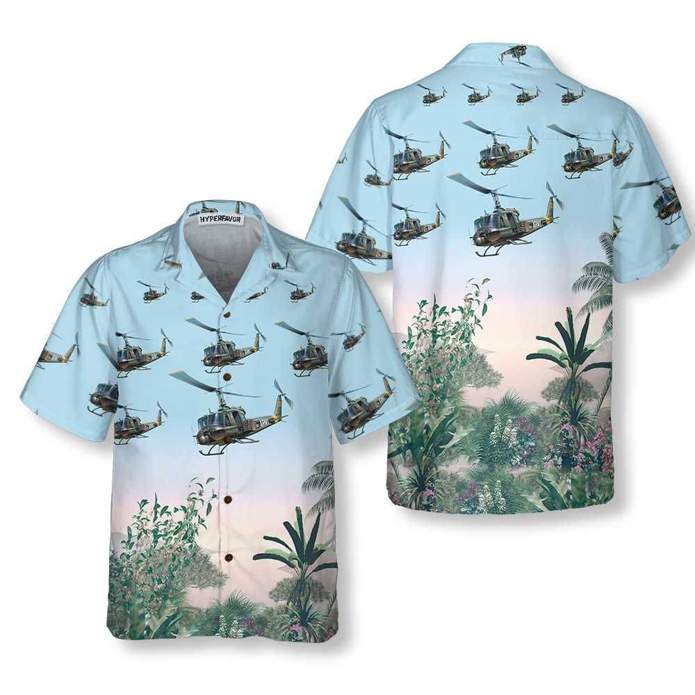 Us Army Helicopter Hawaiian Shirt, Tropical Helicopter Shirt For Men Us Army Helicopter Hawaiian Shirt, Tropical Helicopter Shirt For Men