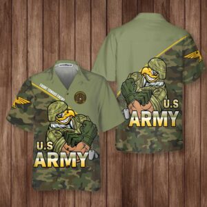 Front Toward Enemy U.S. Army Hawaiian Shirt, Proud Veteran Shirt, Best Gift For Army Veterans