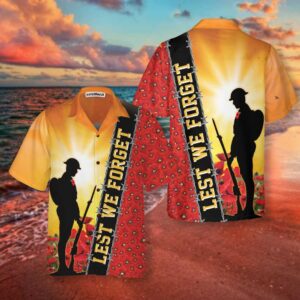 Lest We Forget US Veteran Hawaiian Shirt Proud Veteran Gift for Veteran Day