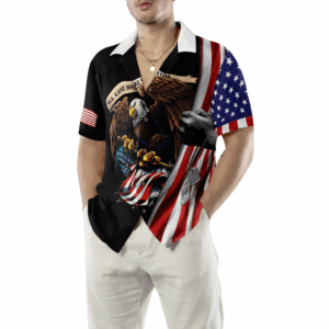 Thank God & Honor Veterans Hawaiian Shirt - Patriotic Memorial Day Apparel 3