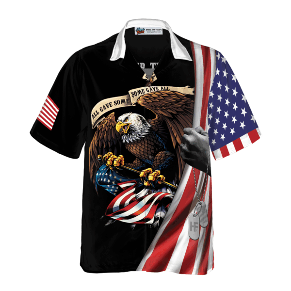 Thank God & Honor Veterans Hawaiian Shirt – Patriotic Memorial Day Apparel