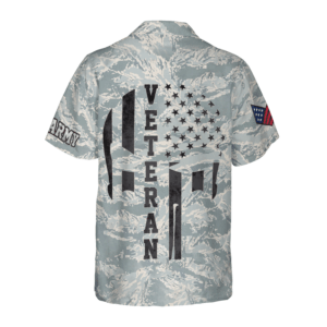 Veteran Proud US Airforce Camo Hawaiian Shirt - Limited Edition 1