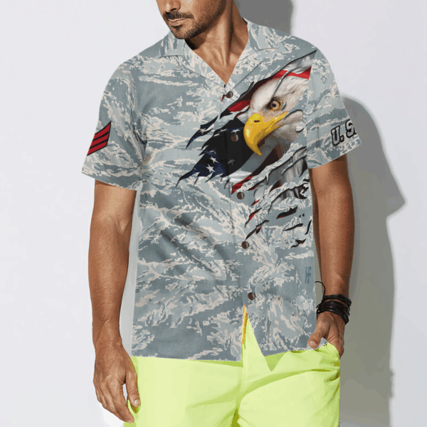 Veteran Proud US Airforce Camo Hawaiian Shirt – Limited Edition