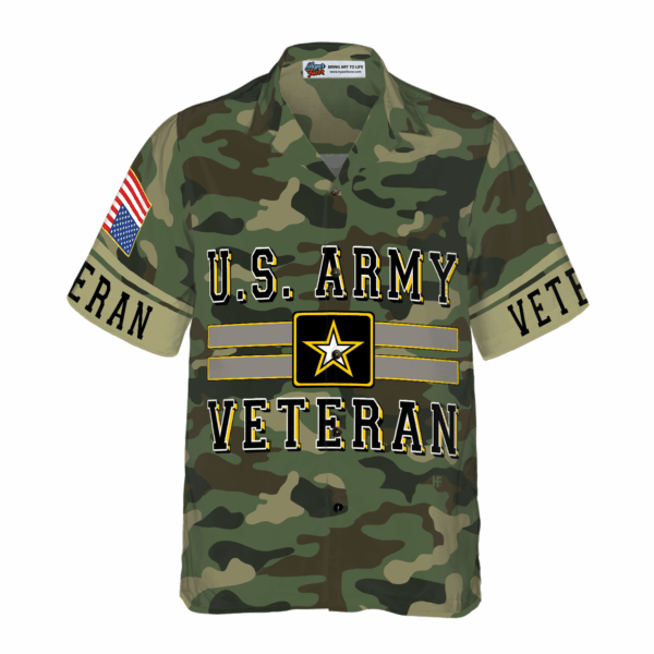 The US Army Veteran Hawaiian Shirt