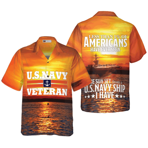 American Veteran Hawaiian Shirt – Less Than 1% Men & Women Gift for Vets