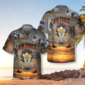 Air Force Veteran Hawaiian Shirt - Proud to Serve Veteran Day Gift